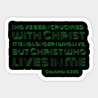 Crucified with Christ B&W Sticker